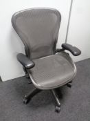 A Herman Miller ergonomic swivel office armchair