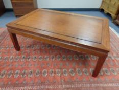 A Chinese style hardwood coffee table,