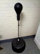 A punch bag on stand