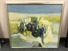 Continental School : Abstract study, oil on canvas,