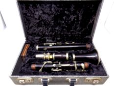A four piece clarinet in fitted case