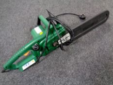 An electric chain saw