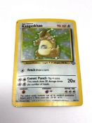 Pokemon - An original 1990's Kangaskhan 5/64 holographic shiny card.
