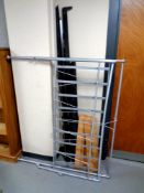 A 4'6 metal bed frame