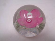 A Caithness glass paperweight