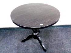 A Victorian style circular pedestal occasional table