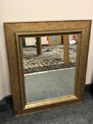 A bronze effect mirror