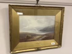 Charles Edward Brittan (1870-1949), Loch Rannoch, Perthshire, watercolour, 36.5cm by 25.5cm.