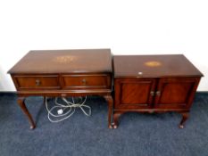 A period High Fidelity ST254 Series music centre with Garrard turntable in an inlaid mahogany