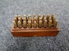 Circa 1930's cabinet makers or metal workers letter stamps, produced by Pryor of Sheffield.