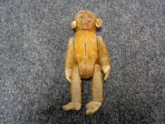 An early 20th century large mohair Schuko monkey perfume bottle,