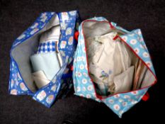 A large quantity of linen and lace,