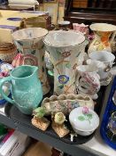 A pair of Arthur Wood vases together with further decorative vases and ceramics