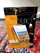 A boxed artist's studio set