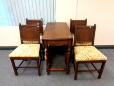 A mahogany drop leaf table, width 90 cm,
