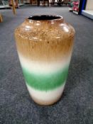 A West German Pottery glazed vase