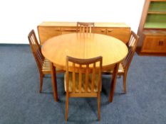 A mid century teak Beithcraft low sideboard, width 206 cm,