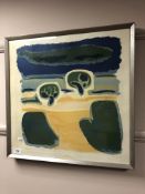 A continental abstract colour print,