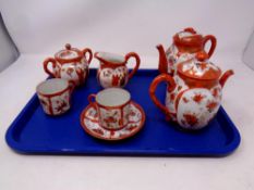 A Japanese finely decorated part tea set