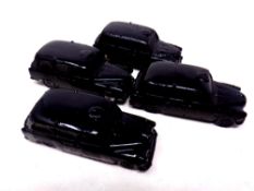 Collection of 4 Corgi die cast London taxis.