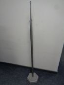 A chrome Art Deco standard lamp