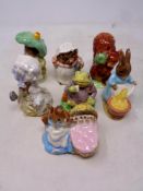A collection of seven Beswick Beatrix Potter figures to include Jeremy Fisher, Benjamin Bunny,