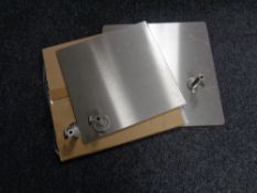 Four metal mannequin stands