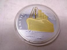 A presentation coin 'RMS Titanic'