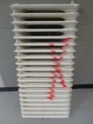 A 19th century 20 fin radiator (white)