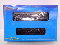 A Broadway Limited Blueline Pennsylvania locomotive with tender,