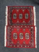 Two Afghan rugs