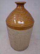A stoneware flagon Ridley,