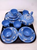 A 20 piece Wedgwood Jasperware tea service