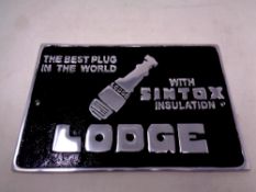 An aluminium plaque,