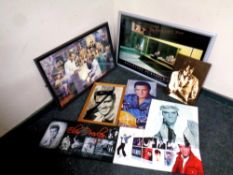 A Helnwein Boulevard of Broken Dreams framed print together with seven other prints,