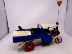 A Mamod steam wagon with pack of fuel tablets