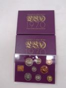 Two 1970's coins of Great Britain and Northern Ireland coin sets