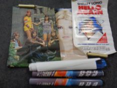 Thirty movie and music posters, American 27 x 41 inches and British Quad 40 x 30 inches,