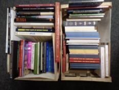Two crates of books, History,