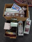 Two boxes of porcelain dolls, Classique collection,
