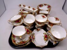 A tray of forty-four pieces of Royal Albert 