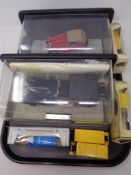 A tray of two Franklin Mint cased die cast vehicles, 1948 MG and a Rolls Royce Phantom,