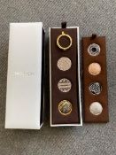 An Emozioni Sterling silver Hot Diamonds pendant keeper with interchangeable pendants,