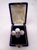 A 19th century silver four pence coin brooch