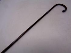 An Edwardian walking cane,
