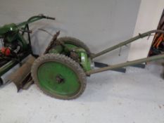 A vintage John Allen & Sons of Oxford petrol tiller machine no.