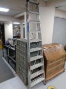 A set of Youngman builder's ladders