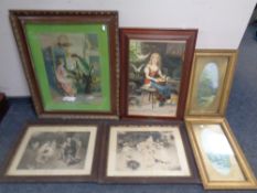 Seven early twentieth century and later black and white,