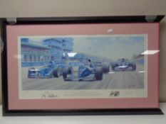 A Tony Smith signed limited edition print, Dual in the Sun, Washington Green stamp, no 497 of 600,