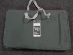 A Sunngas Super Lite Xtra kitchen with rubbish bag holder in carry bag